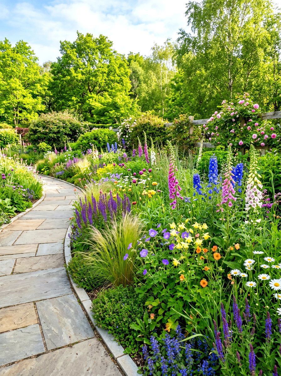 Mixed Perennial Meadow Yard - 30 meadow front yard ideas