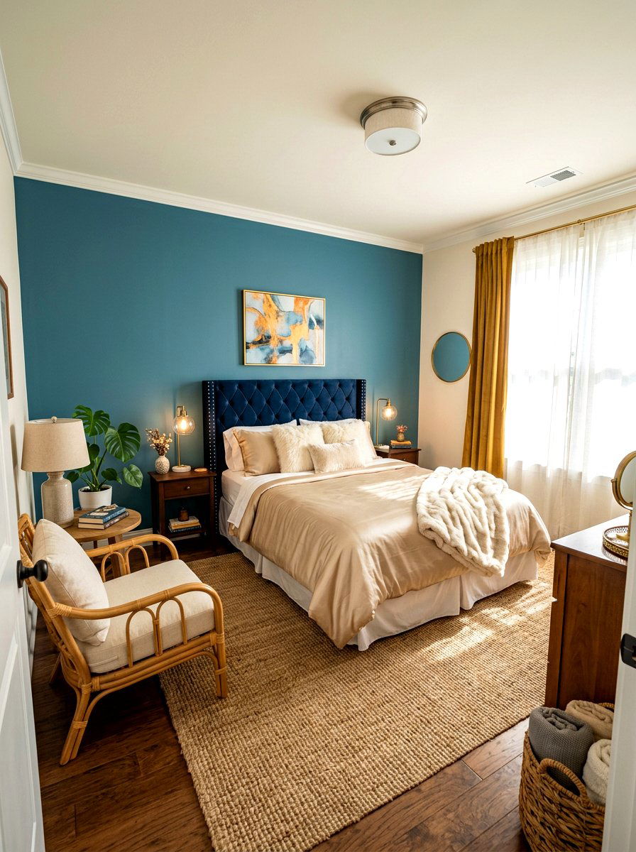 Mixed Texture Guest Room - 30 playful maximalist decor ideas