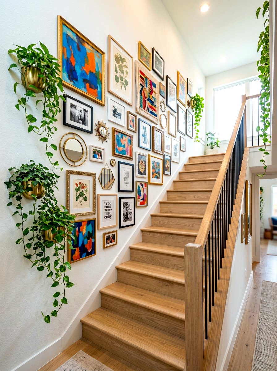 Mixed media gallery - 30 staircase wall ideas