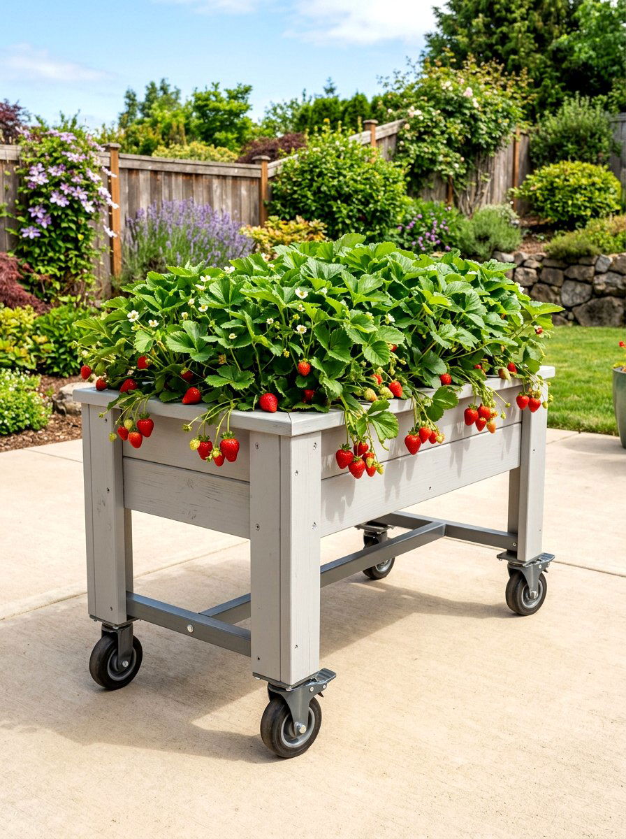 Mobile Garden Bed With Wheels - 30 elevated garden bed ideas