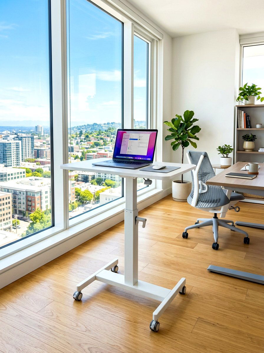 Mobile Laptop Stand - 30 organizing a home office ideas