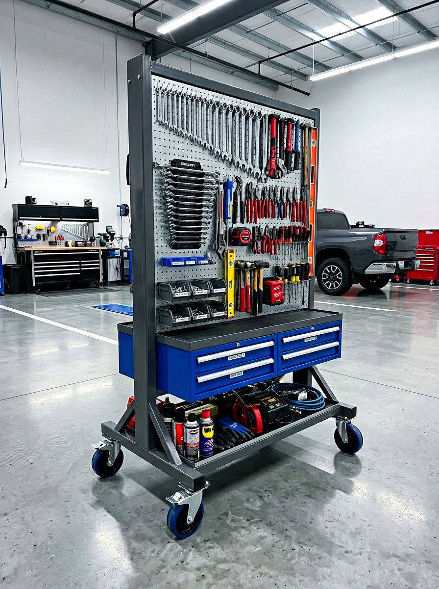 Mobile Tool Wall - 30 tool wall ideas