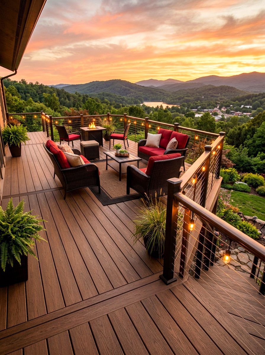Mocha Composite Decking - 30 composite deck color ideas
