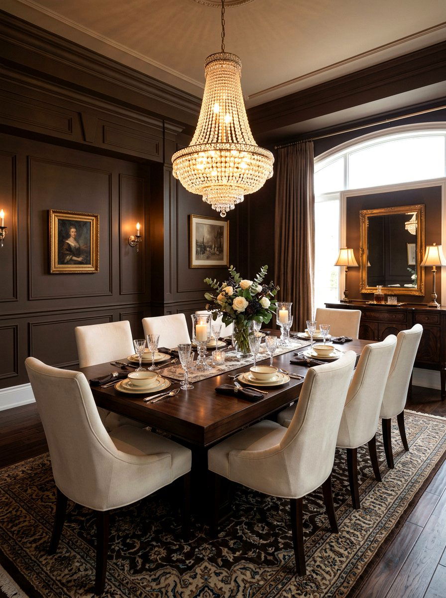 Mocha Dining Room - 30 mocha room ideas