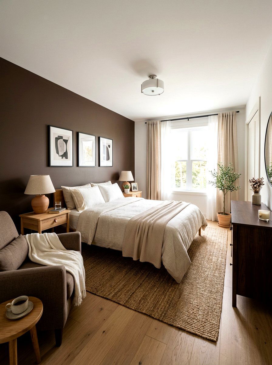 Mocha Guest Bedroom - 30 mocha room ideas