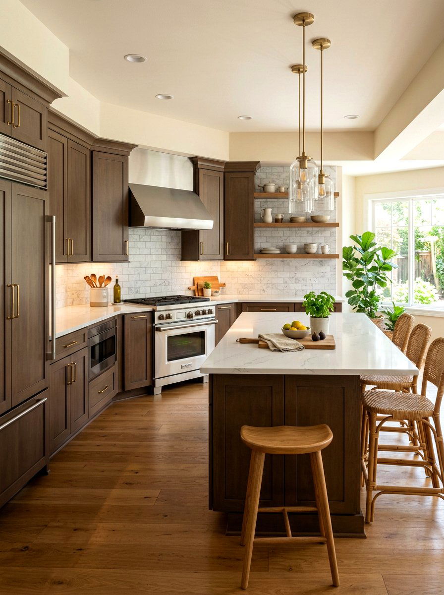 Mocha Kitchen Cabinets - 30 mocha room ideas
