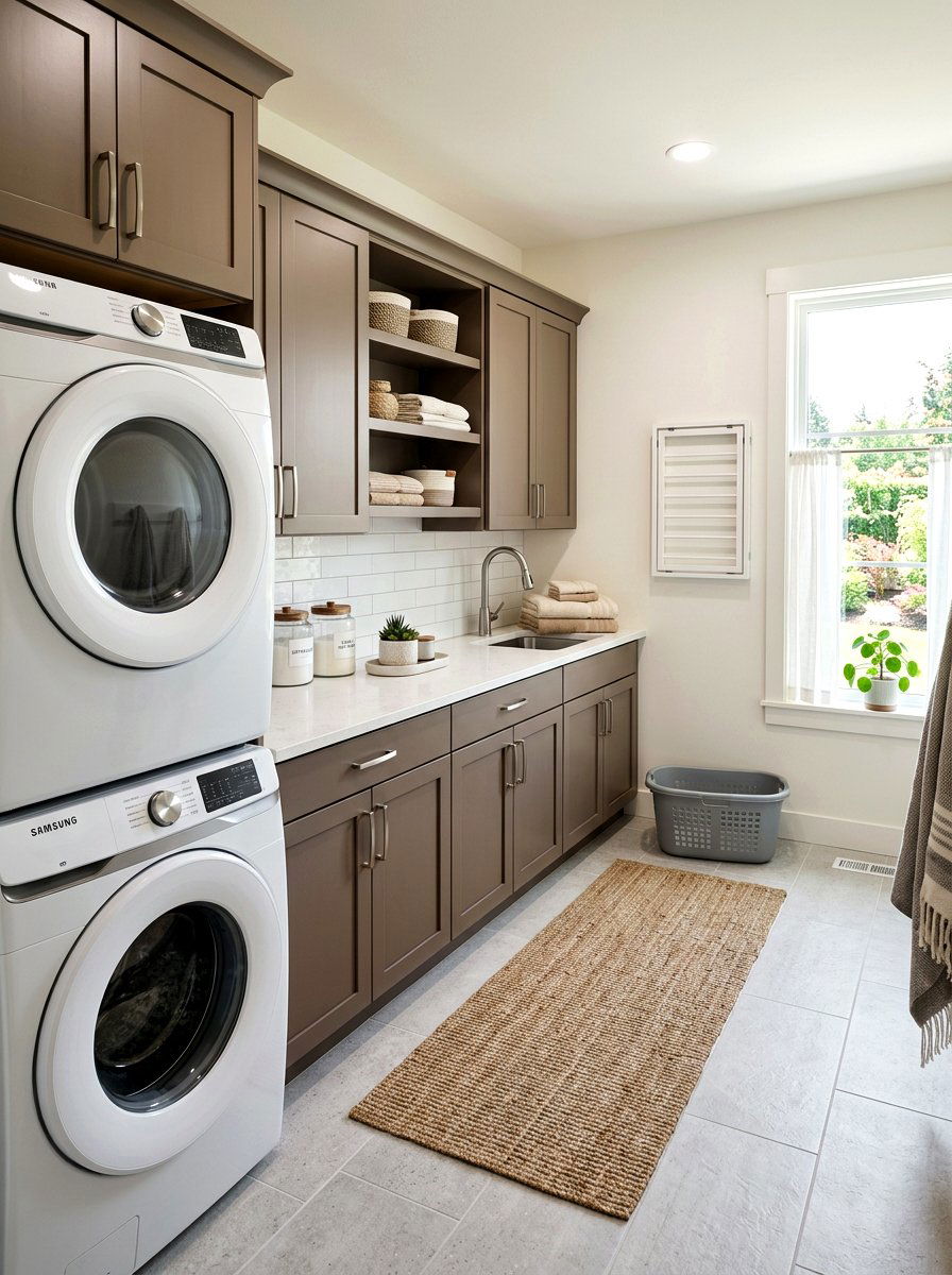 Mocha Laundry Room - 30 mocha room ideas