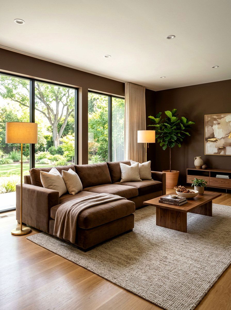 Mocha Living Room - 30 mocha room ideas