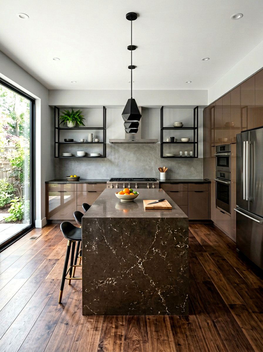Mocha Modern Kitchen - 30 mocha room ideas