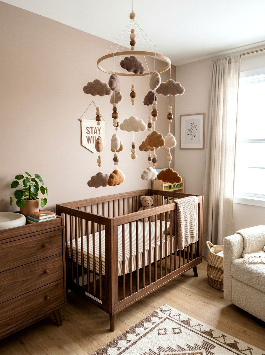 Mocha Nursery Mobile Decor - 30 mocha nursery ideas