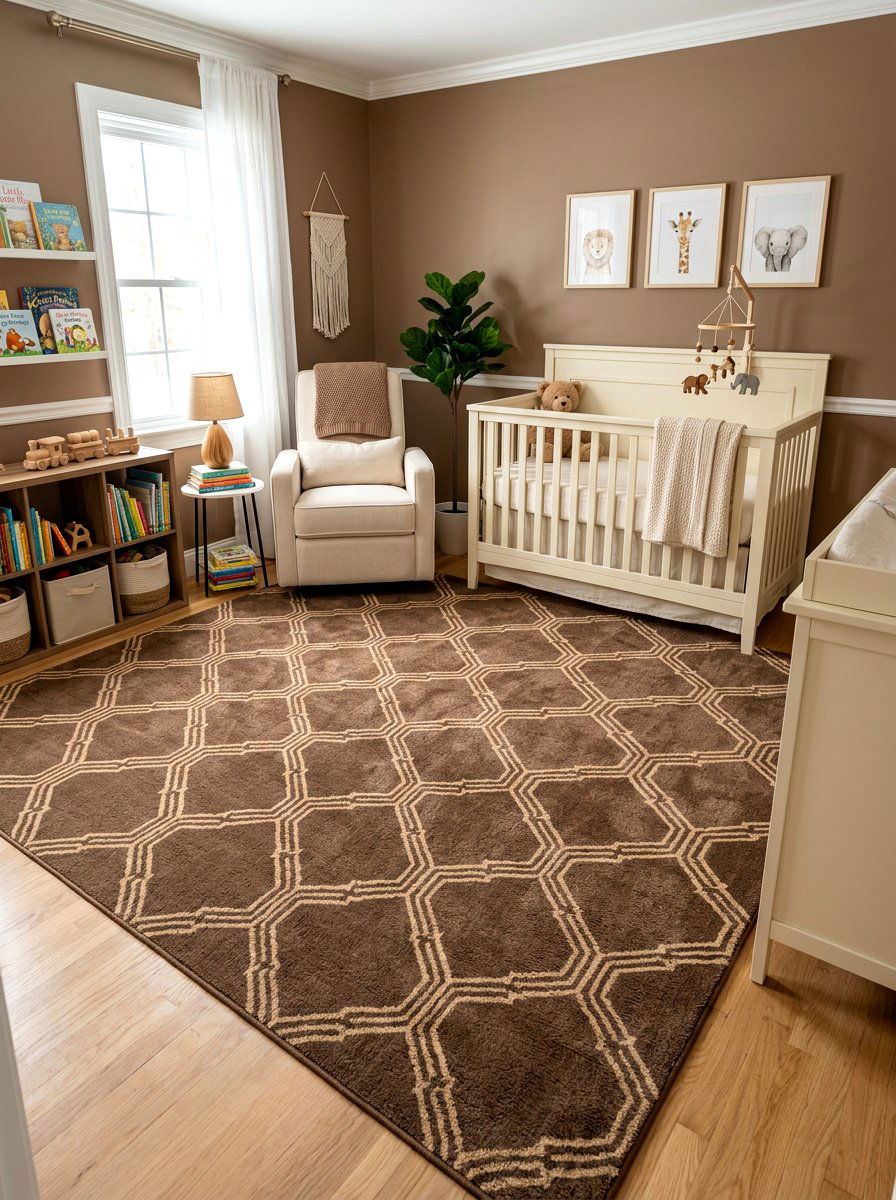 Mocha Nursery Rug Style - 30 mocha nursery ideas