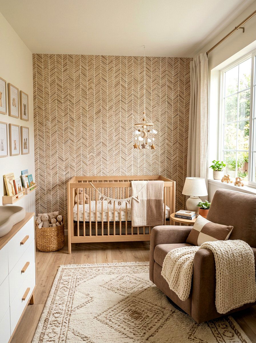 Mocha Nursery Wallpaper Decor - 30 mocha nursery ideas