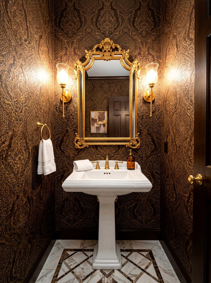 Mocha Powder Room - 30 mocha room ideas