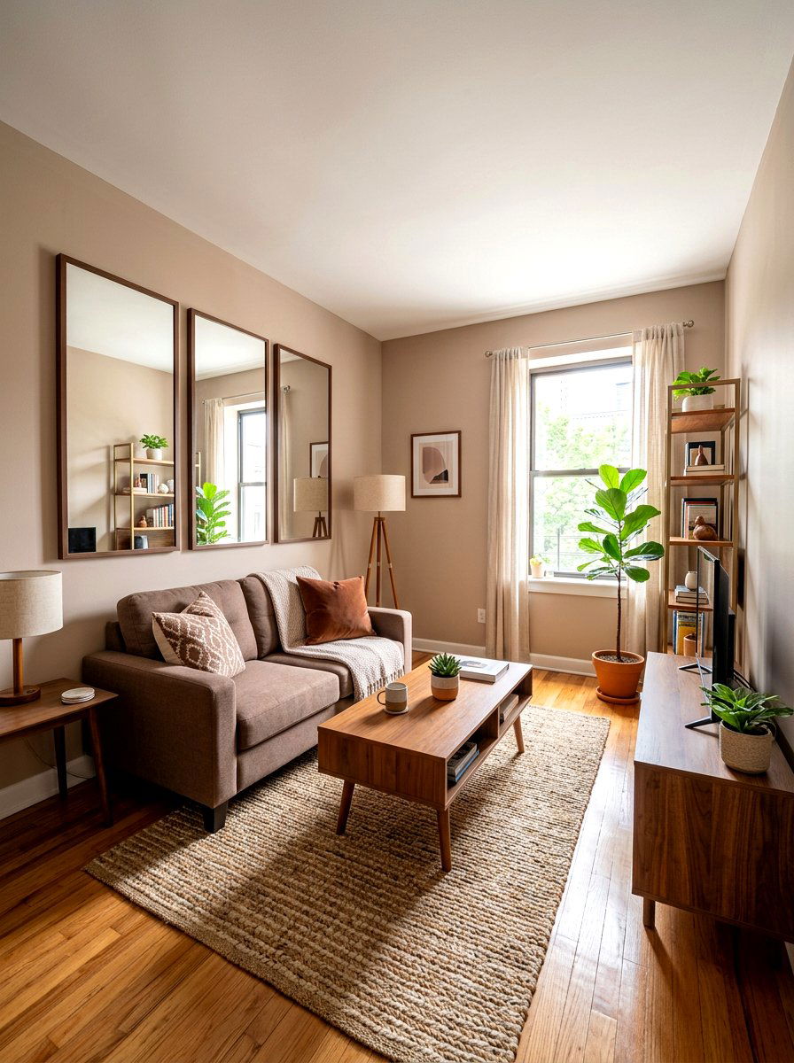 Mocha Small Apartment Living Room - 30 mocha room ideas