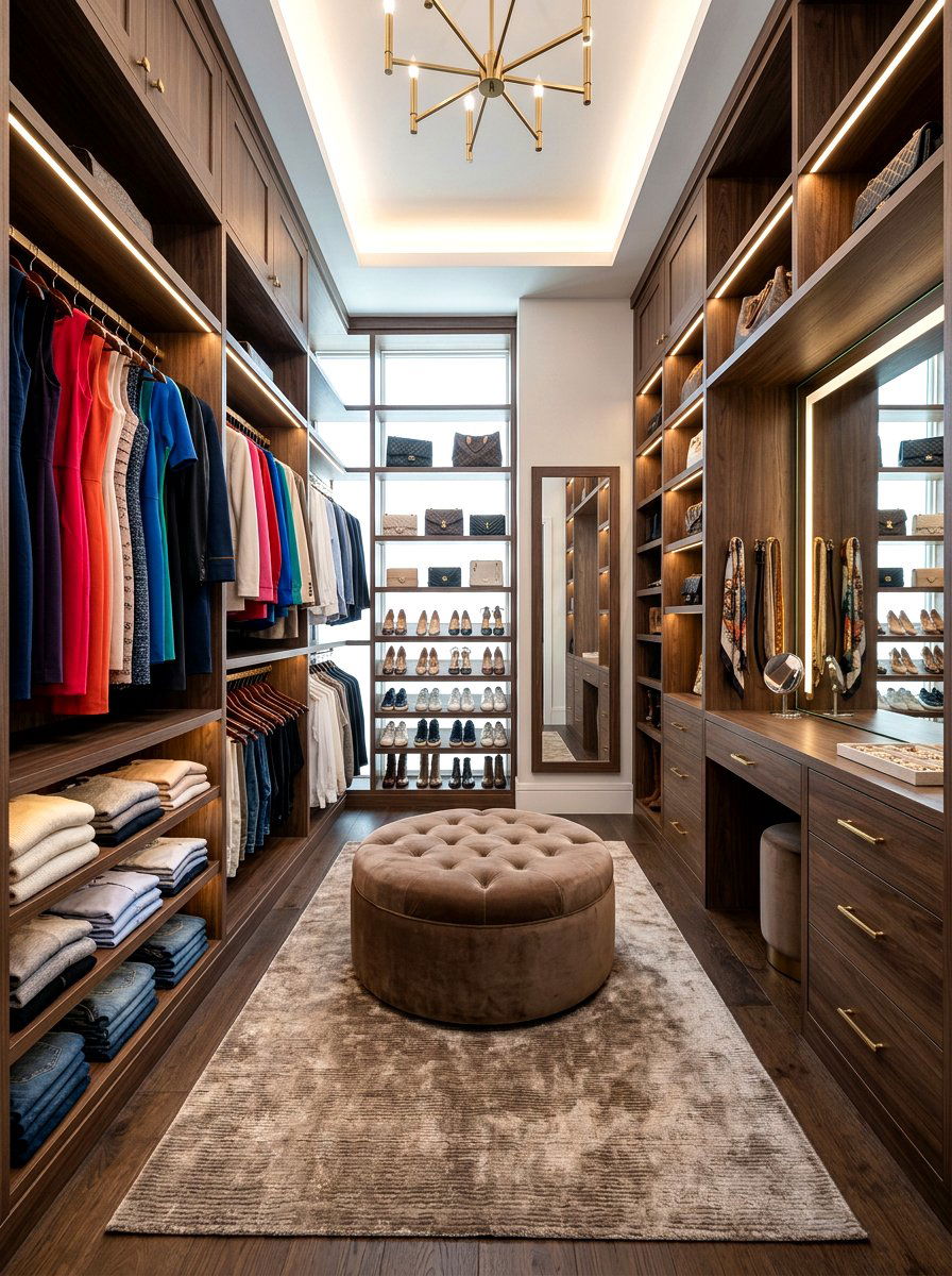 Mocha Walk In Closet - 30 mocha room ideas