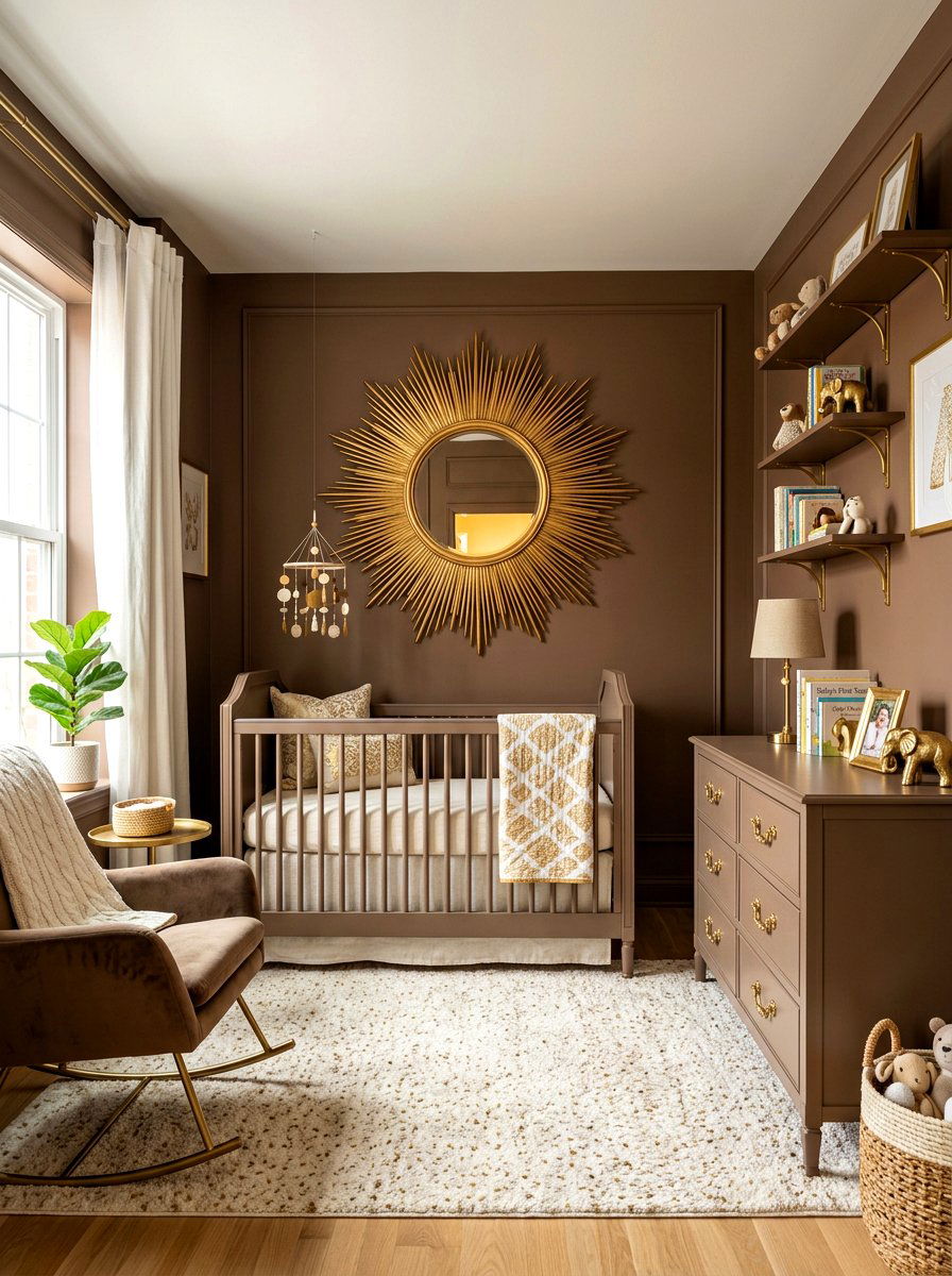 Mocha and Gold Nursery - 30 mocha nursery ideas