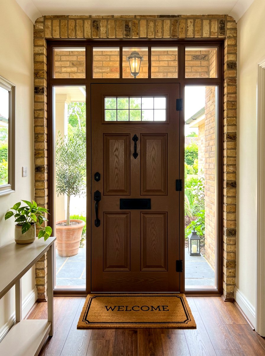 Mocha brown front door - 30 front door color ideas