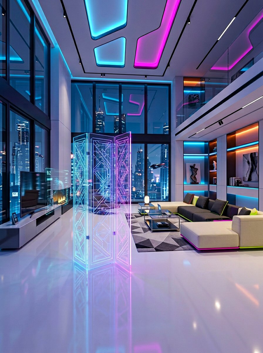 Modern Acrylic Screen - 30 folding screen ideas