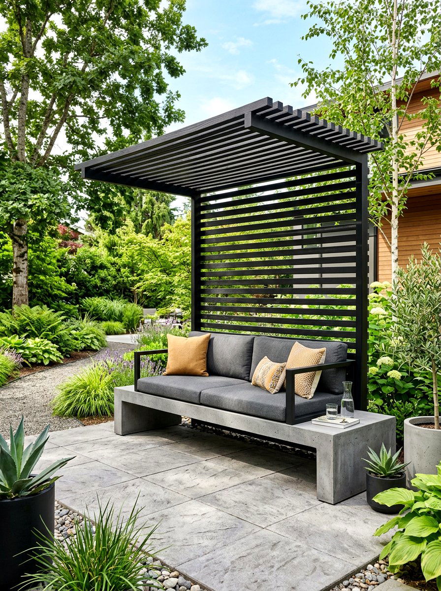 Modern Arbor Bench - 30 arbor bench ideas