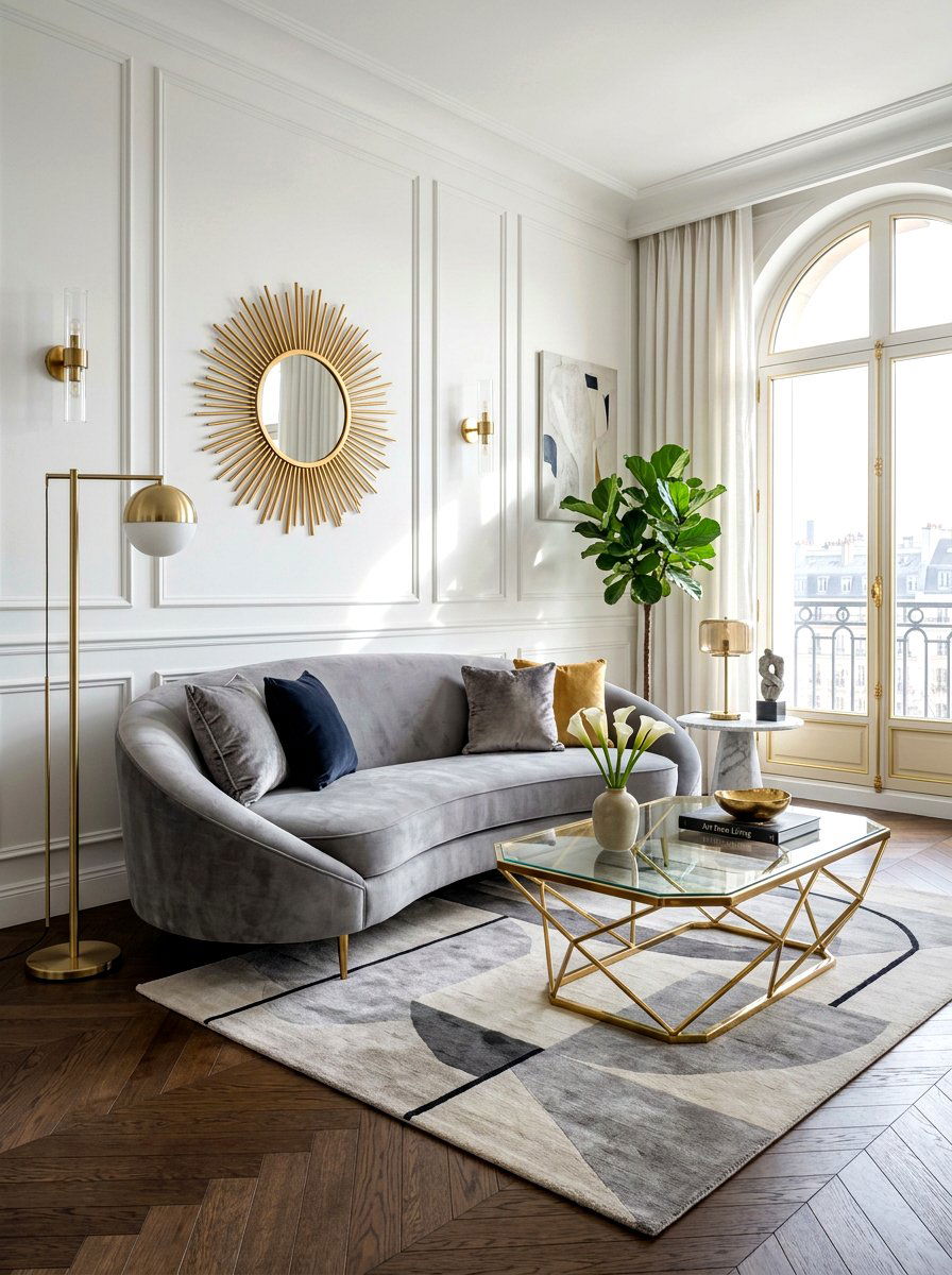 Modern Art Deco living room - 30 art deco living room ideas