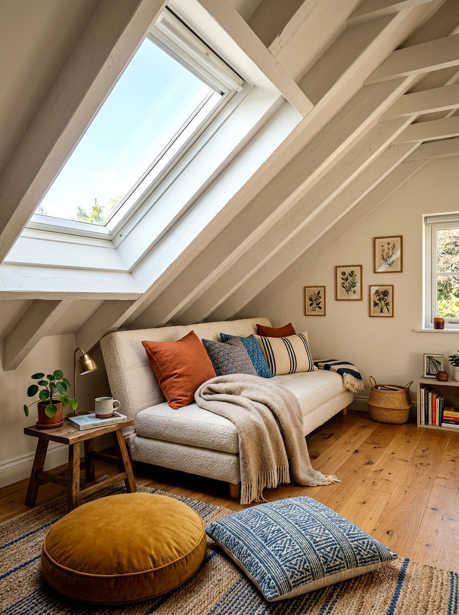Modern Attic Bedroom Layout - 30 sofa bed room ideas