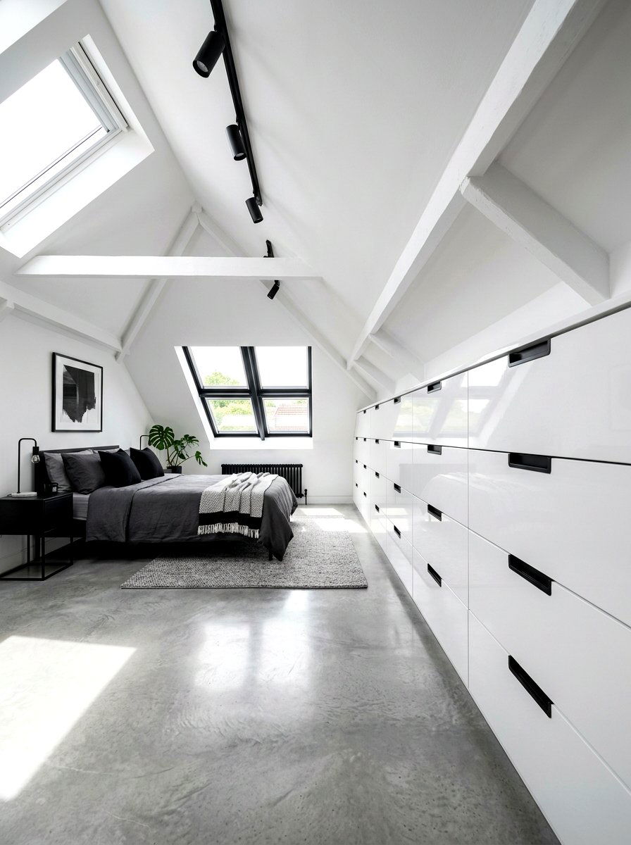 Modern Attic Drawers - 30 eaves storage ideas