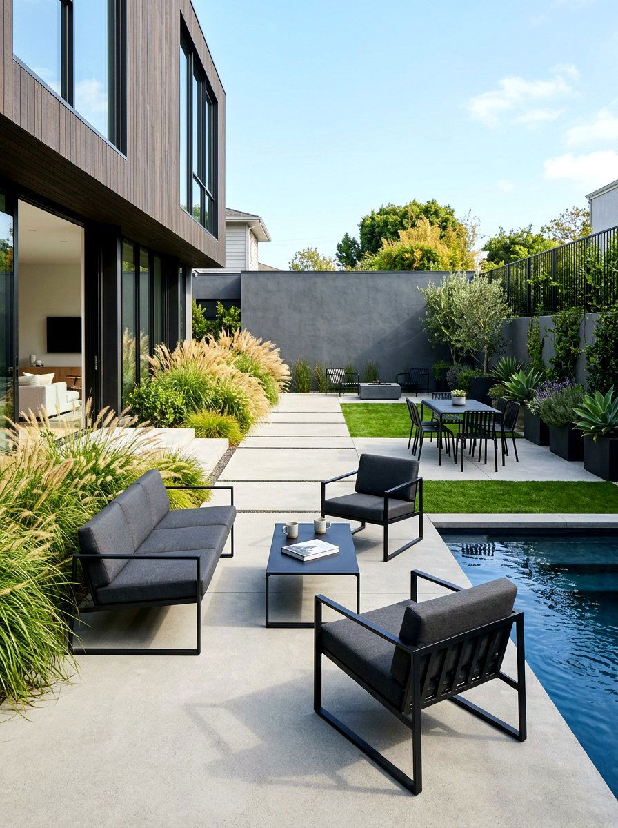 Modern Backyard - 30 garden decor ideas