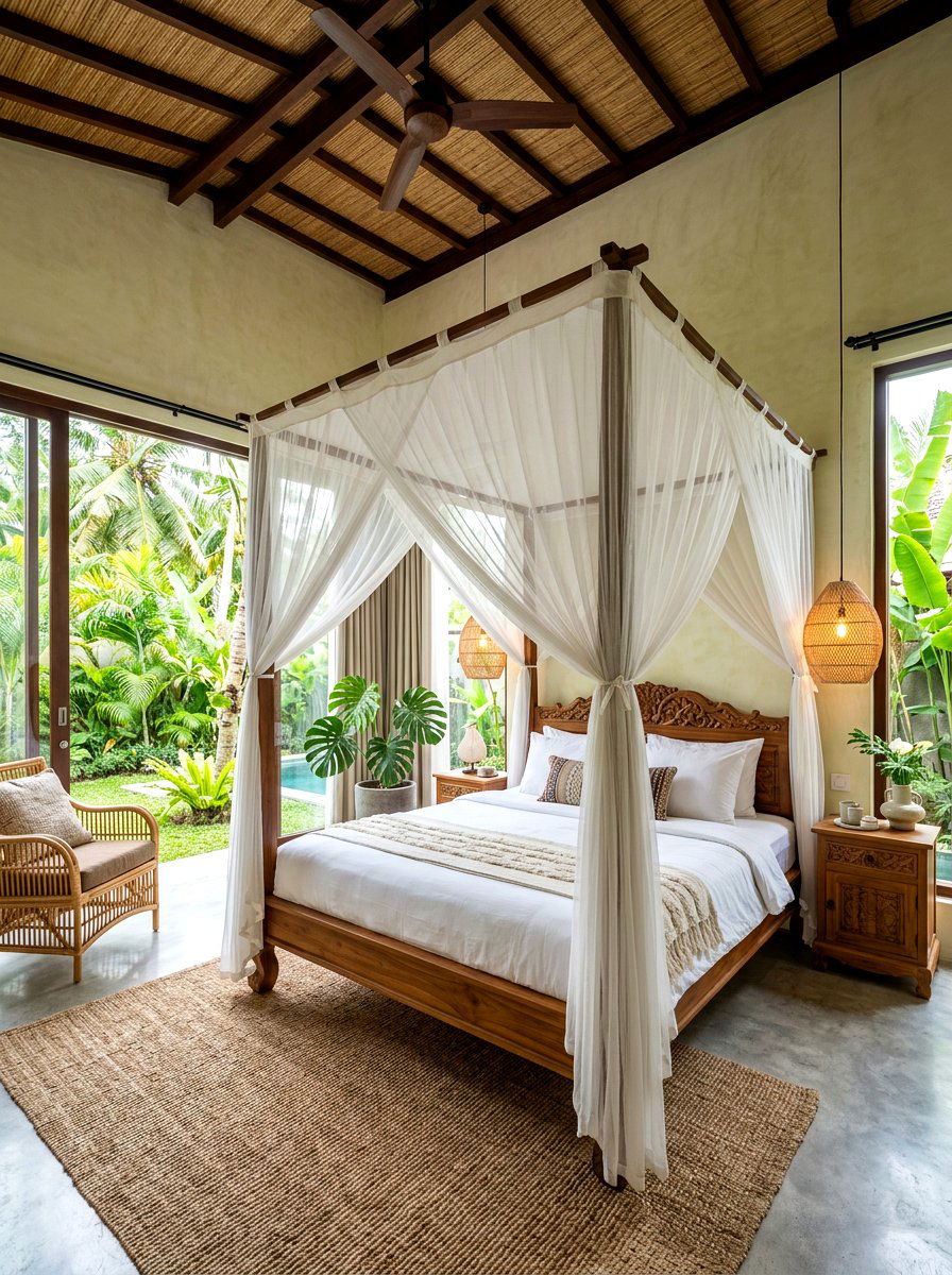 Modern Balinese Villa Bedroom - 30 resort bedroom ideas