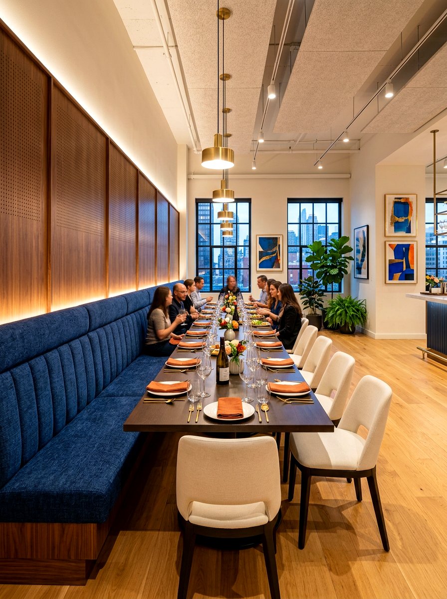 Modern Banquet Seating - 30 modern dining room ideas