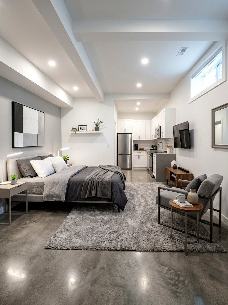 Modern Basement Suite - 30 basement guest suite ideas
