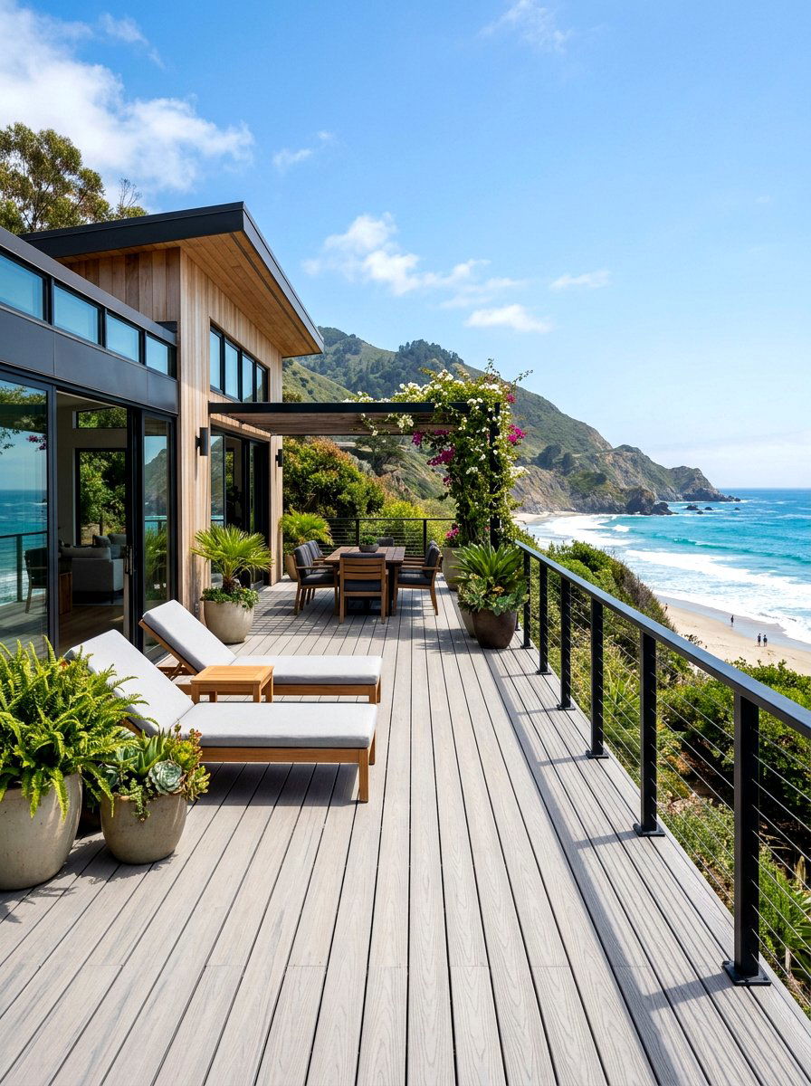 Modern Beach House Deck - 30 breezy coastal patio ideas