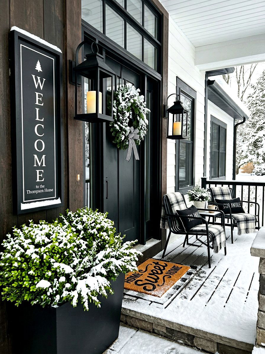 30 Winter Front Porch Ideas for a Festive, Inviting Entrance
