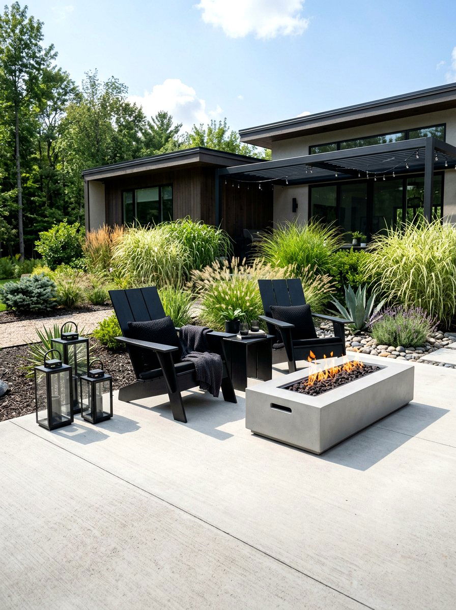 Modern Black Adirondack - 30 Adirondack chair ideas