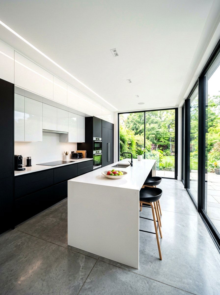 Modern Black And White Kitchen - 30 black and white kitchen ideas