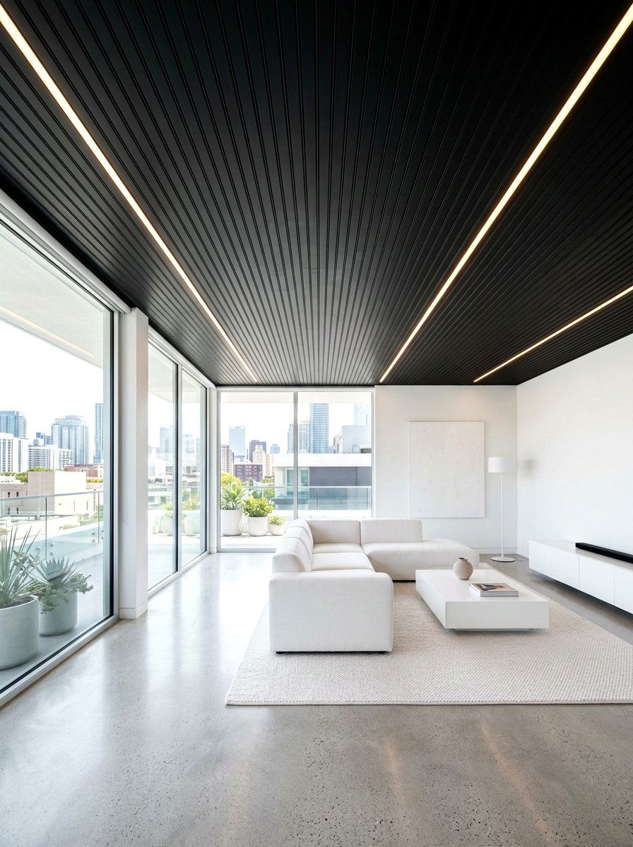 Modern Black Beadboard Ceiling - 30 porch beadboard ceiling ideas