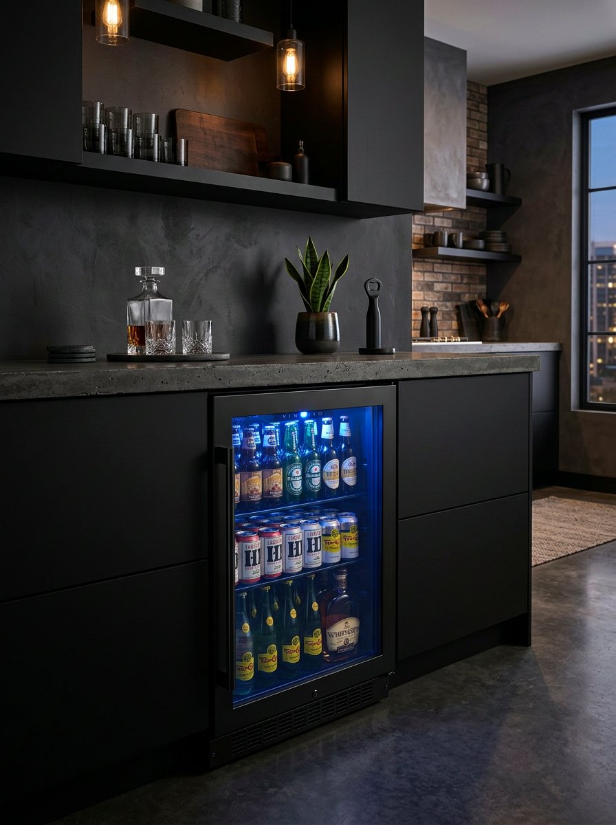 Modern Black Beverage Cooler Cabinet - 30 beverage cooler cabinet ideas