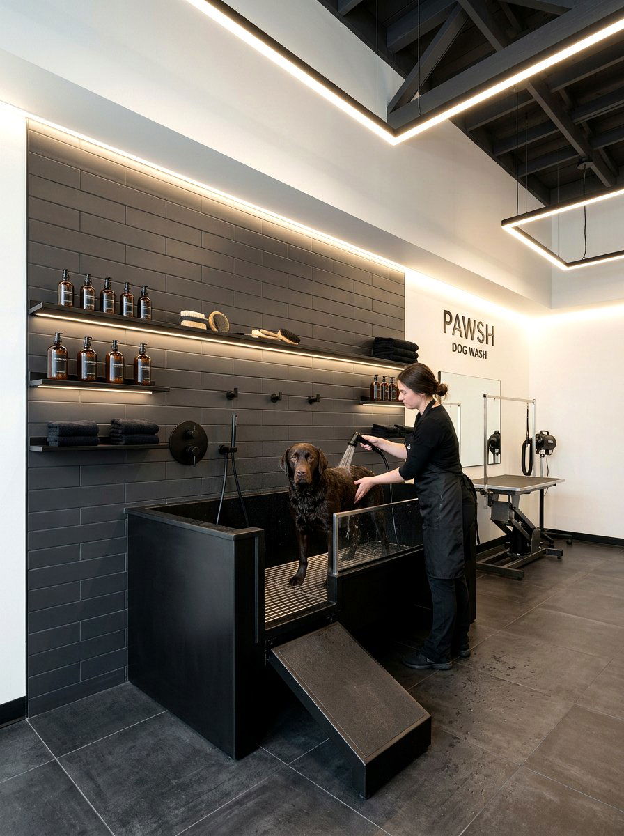 Modern Black Dog Wash - 30 dog wash station ideas luxury