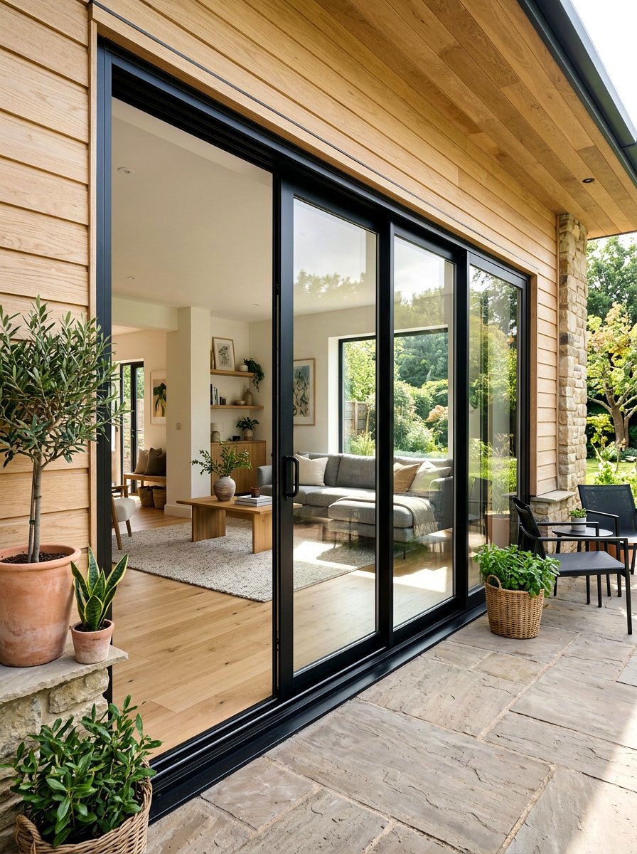 Modern Black Door Trim - 30 California casual patio ideas