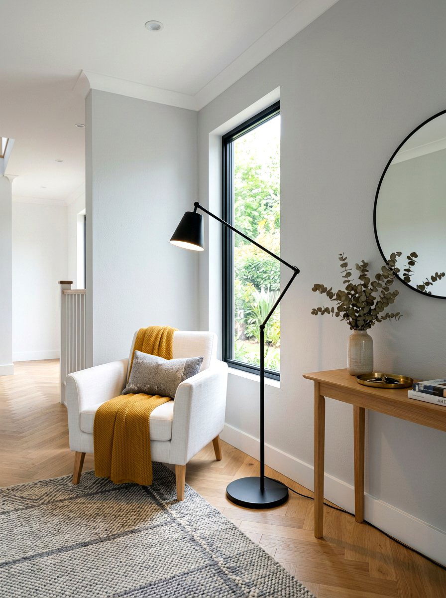 Modern Black Floor Lamp - 30 foyer lamp styling ideas