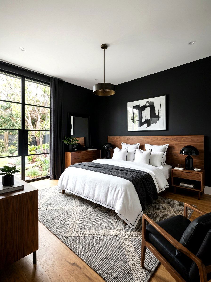 Modern Black Master Bedroom - 30 master bedroom ideas