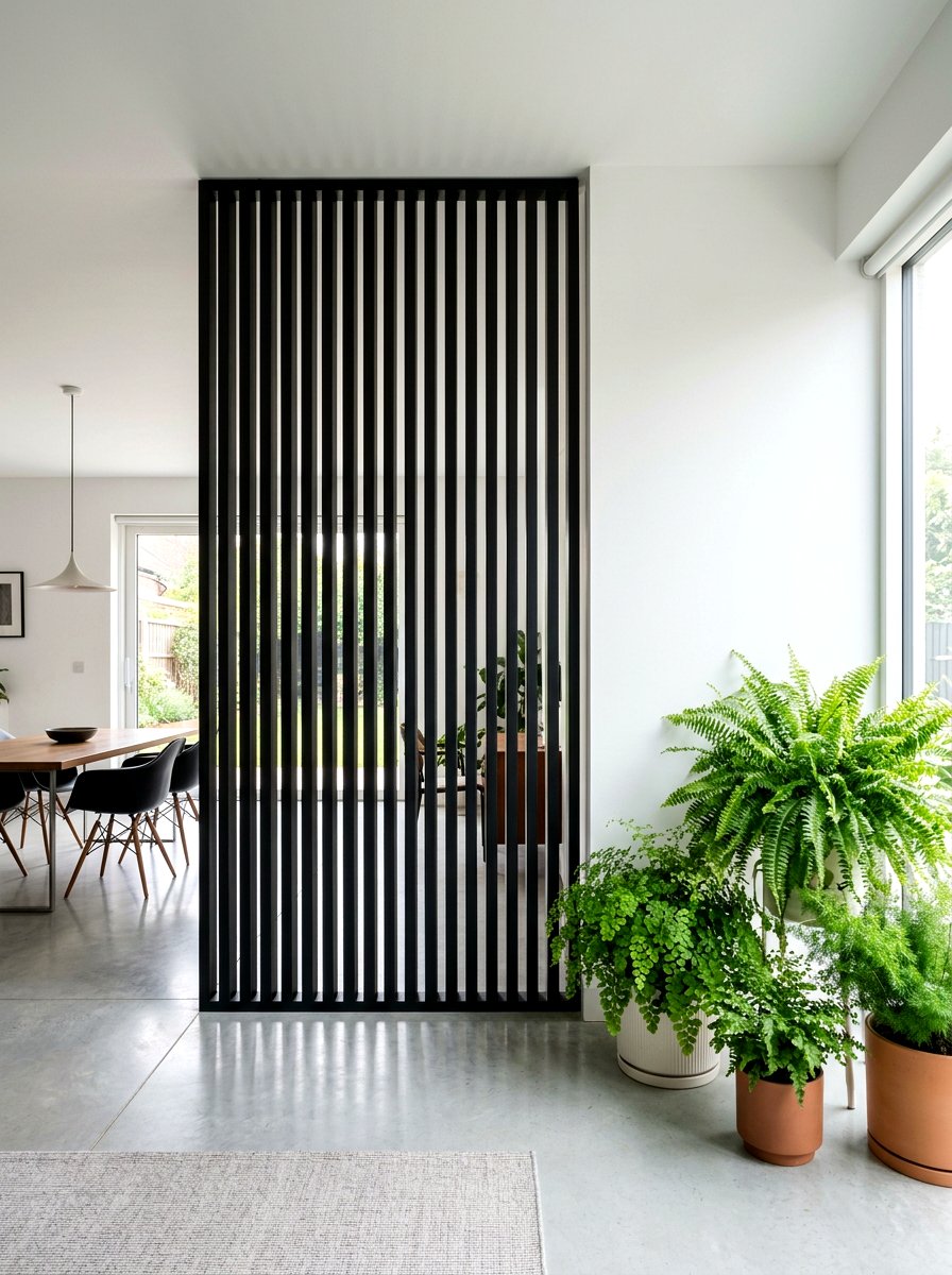 Modern Black Screen - 30 trash bin screen ideas