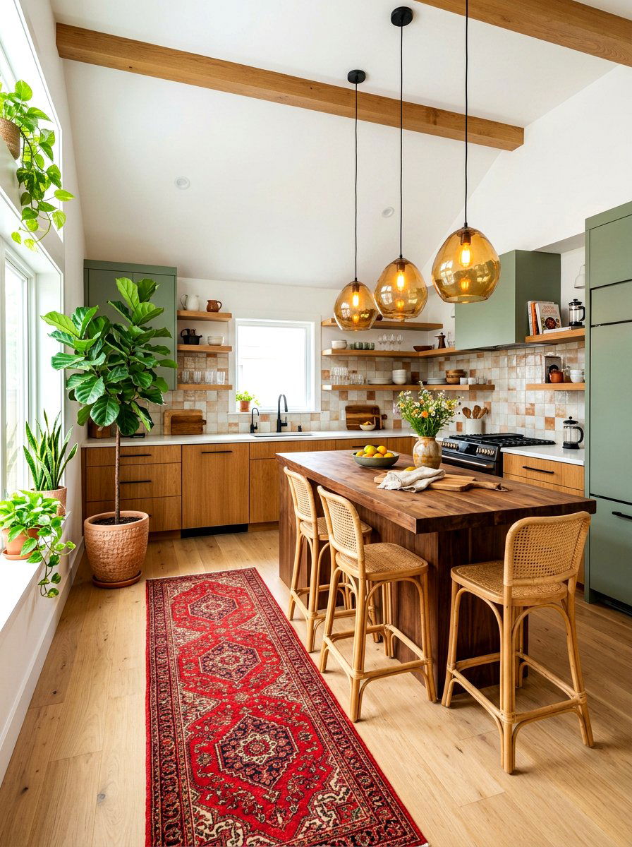 Modern Bohemian Kitchen - 30 boho kitchen ideas