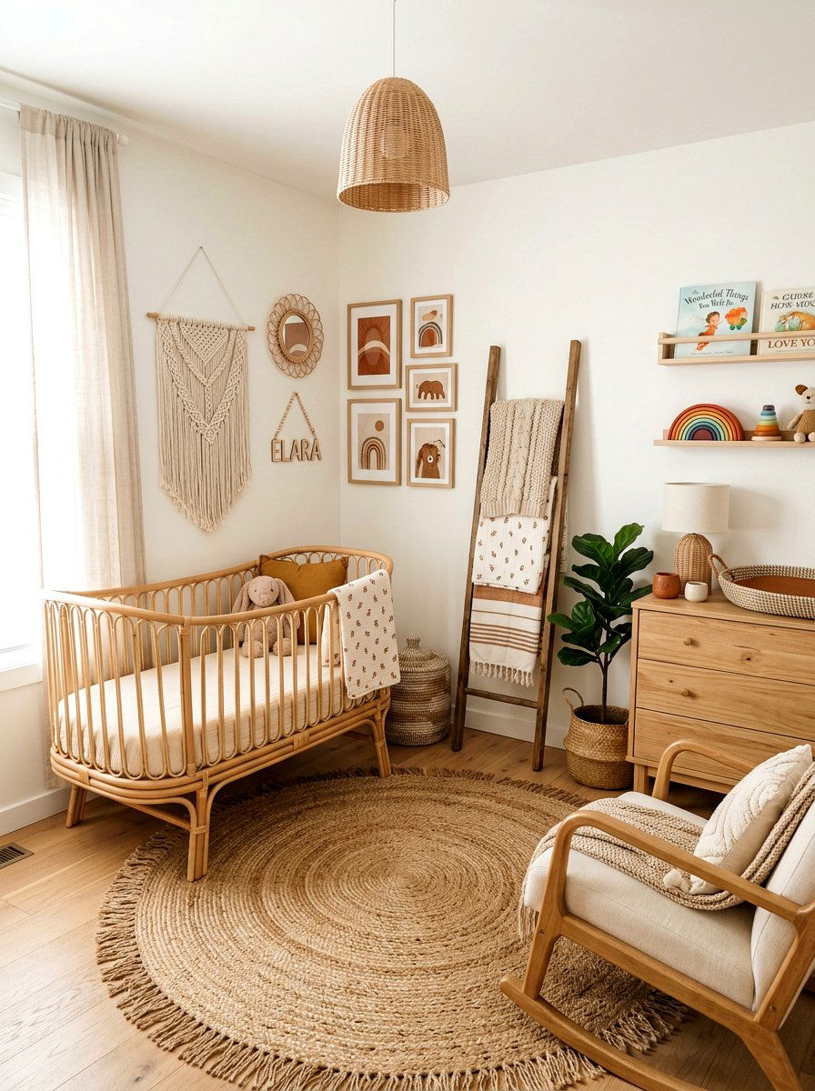 Modern Boho Nursery - 30 gender neutral baby room ideas