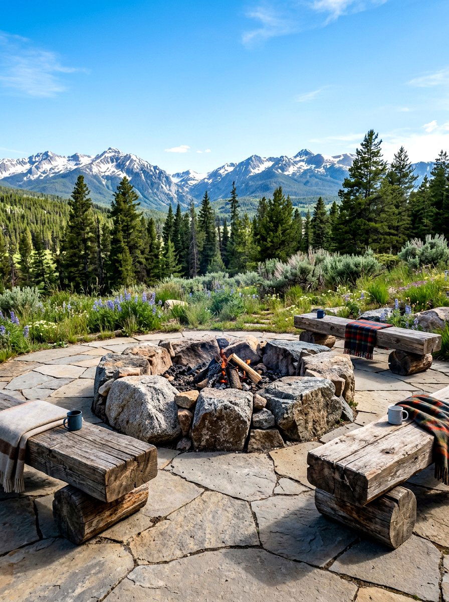 Modern Boulder Fire Pit - 30 modern fire pit ideas
