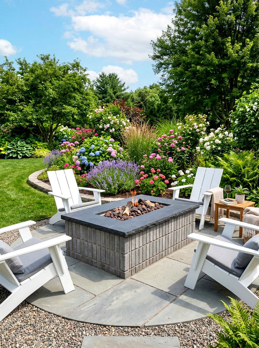 Modern Brick Fire Pit - 30 modern fire pit ideas