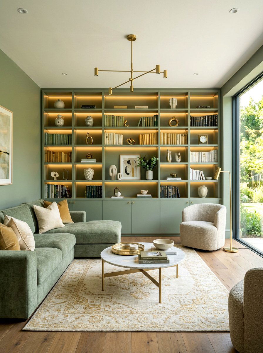 Modern Built In Shelving - 30 bookcase decor ideas