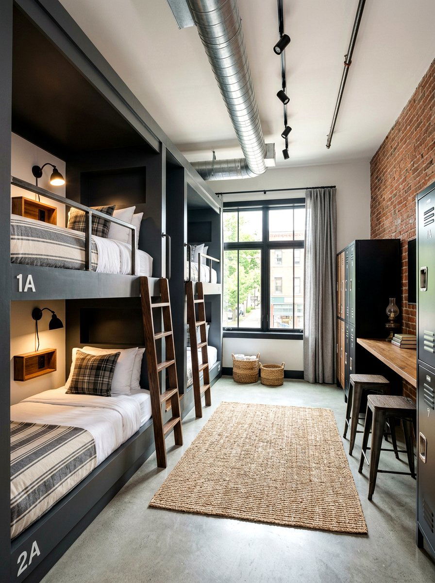 Modern Bunk Room - 30 spare bedroom ideas