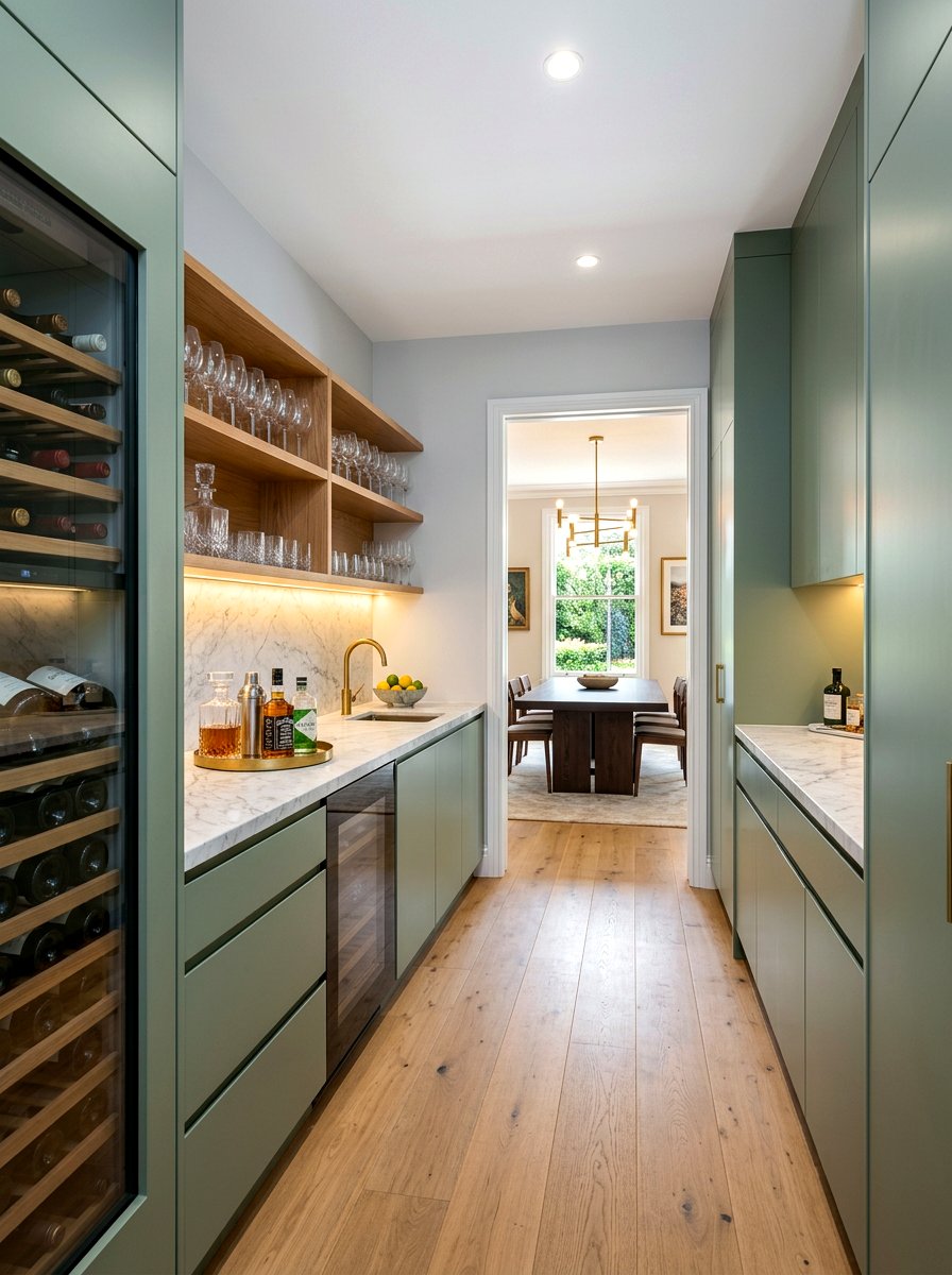 Modern Butler Pantry - 30 beverage pantry ideas aesthetic