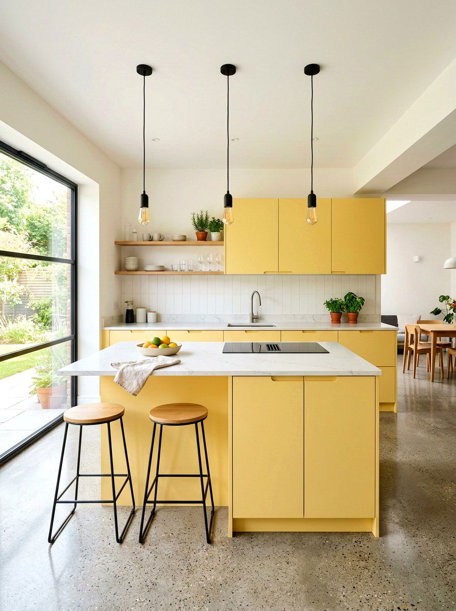 Modern Butter Yellow Kitchen - 30 butter yellow kitchen ideas