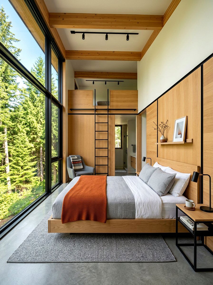 Modern Cabin Bedroom - 30 cabin bedroom ideas